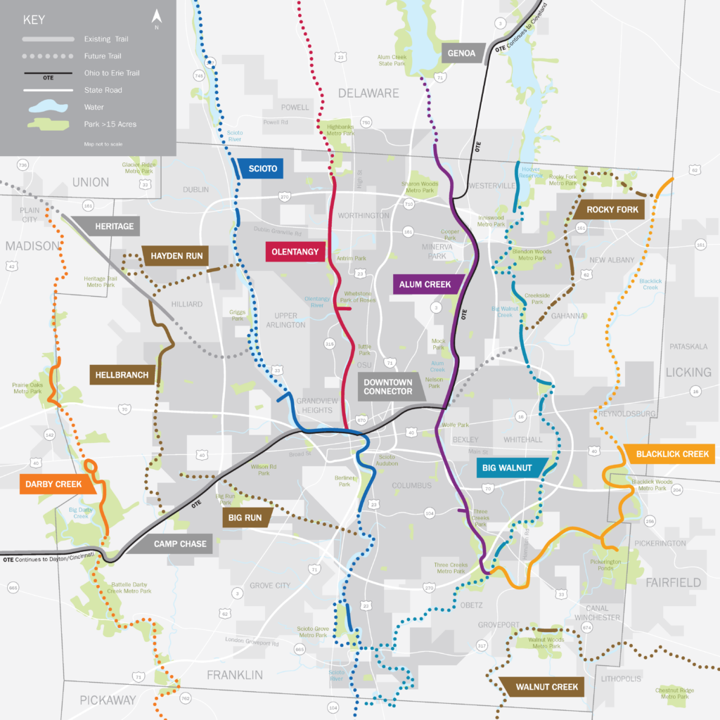 greenways trail map